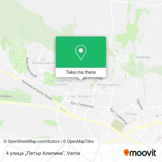 Карта 4 улица „Петър Алипиев“