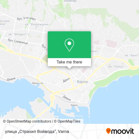 Карта улица „Страхил Войвода“
