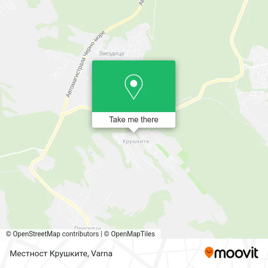 Карта Местност Крушките