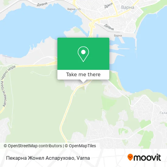 Карта Пекарна Жонел Аспарухово