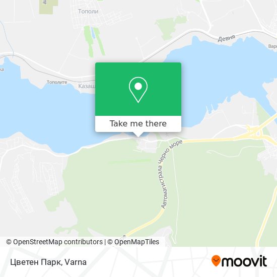 Цветен Парк map