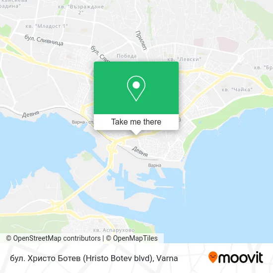 Карта бул. Христо Ботев (Hristo Botev blvd)