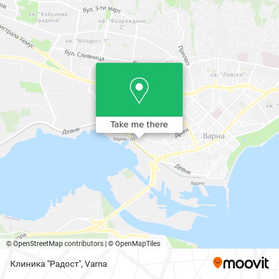 Карта Клиника "Радост"