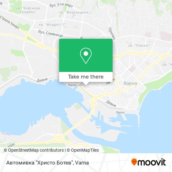 Автомивка "Христо Ботев" map