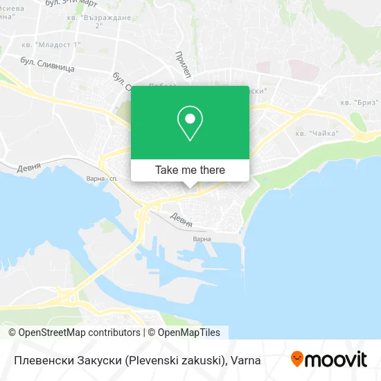 Карта Плевенски Закуски (Plevenski zakuski)
