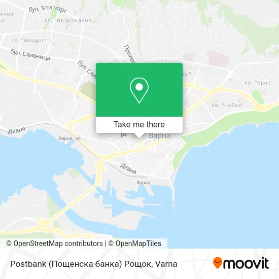 Postbank (Пощенска банка) Рощок map