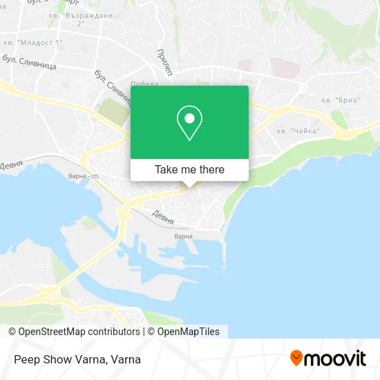 Карта Peep Show Varna
