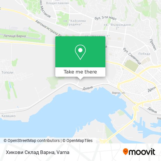 Карта Хикови Склад Варна