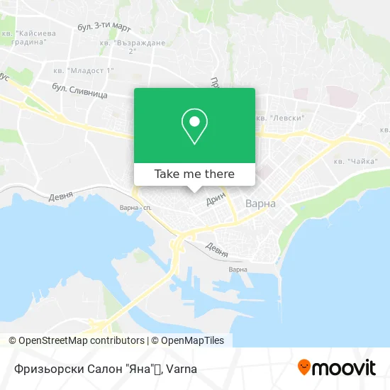 Карта Фризьорски Салон "Яна"💇