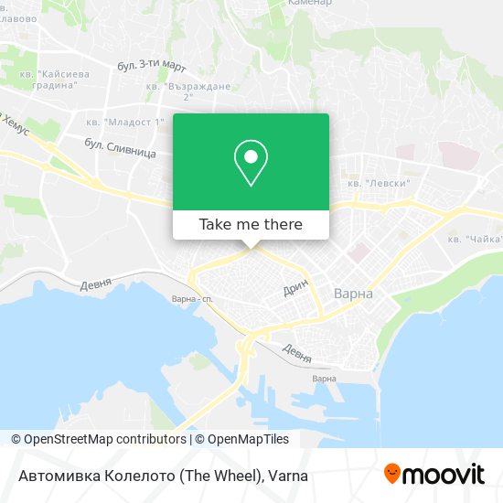 Автомивка Колелото (The Wheel) map