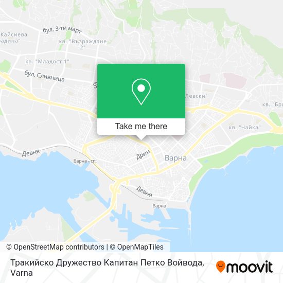 Карта Тракийско Дружество Капитан Петко Войвода