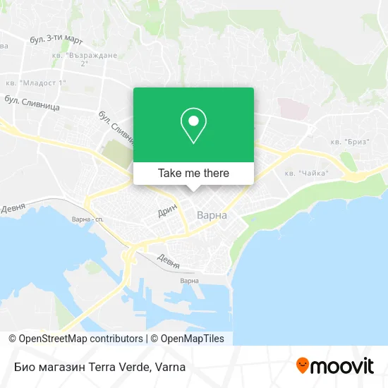 Карта Био магазин Terra Verde