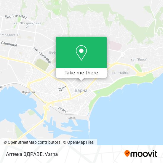Аптека ЗДРАВЕ map