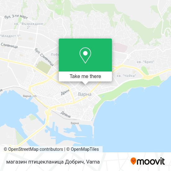 Карта магазин птицекланица Добрич