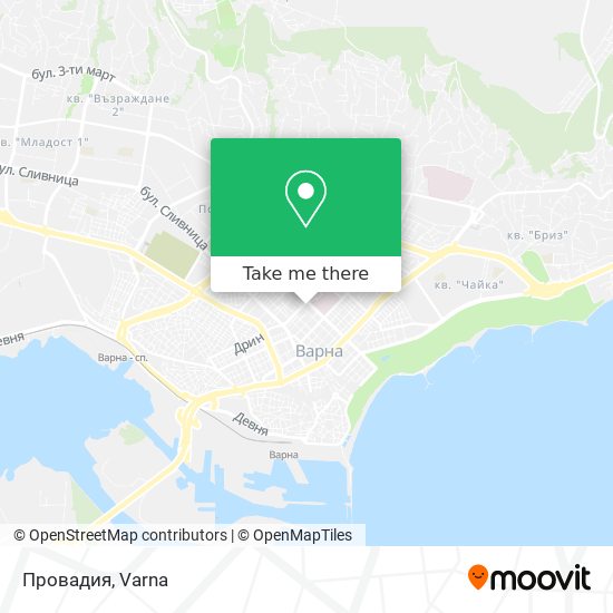 Провадия map