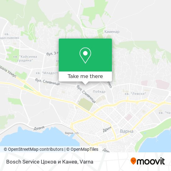 Bosch Service Цоков и Канев map