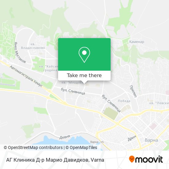 АГ Клиника Д-р Марио Давидков map