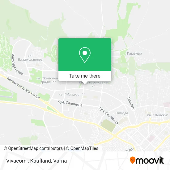 Vivacom , Kaufland map