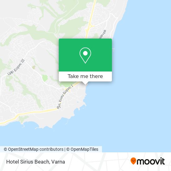 Hotel Sirius Beach map