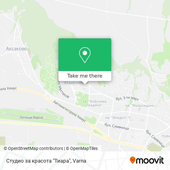 Студио за красота "Тиара" map