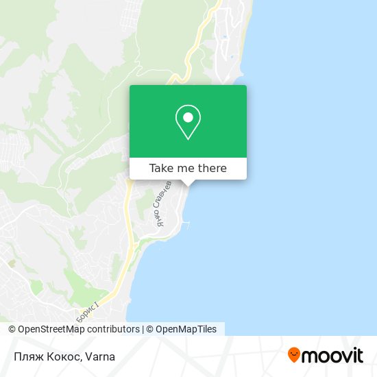 Пляж Кокос map