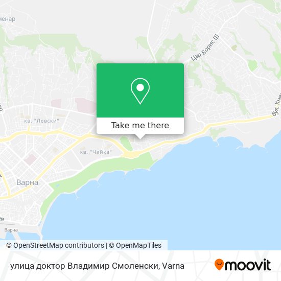 улица доктор Владимир Смоленски map