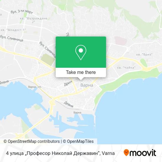 Карта 4 улица „Професор Николай Державин“