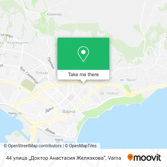 Карта 44 улица „Доктор Анастасия Желязкова“