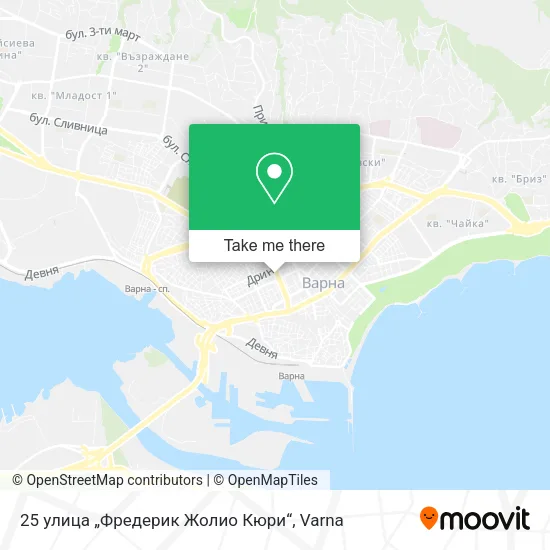 Карта 25 улица „Фредерик Жолио Кюри“