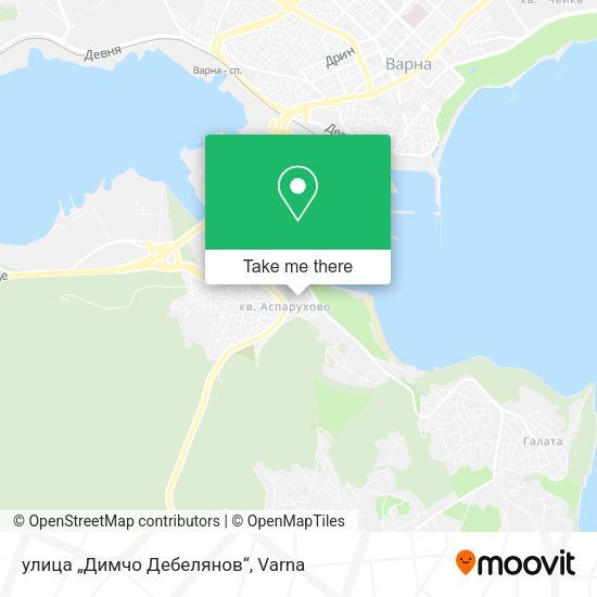 Карта улица „Димчо Дебелянов“