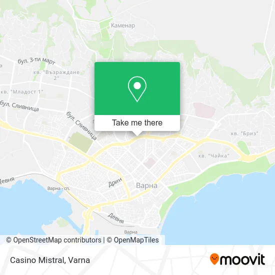 Карта Casino Mistral