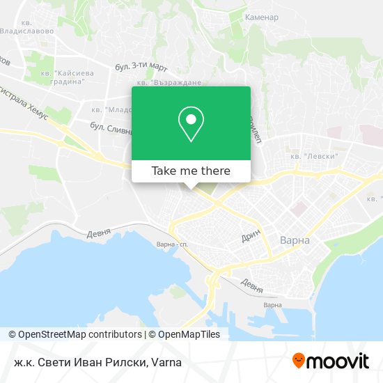 ж.к. Свети Иван Рилски map