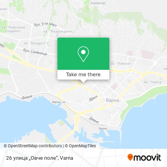 26 улица „Овче поле“ map
