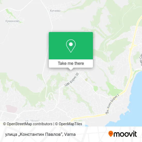 Карта улица „Константин Павлов“