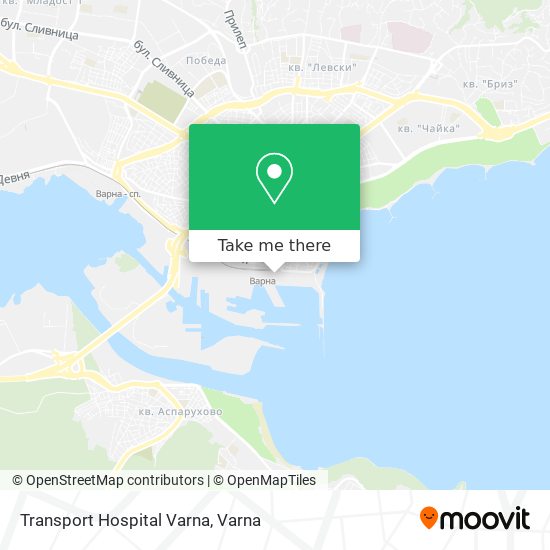 Transport Hospital Varna map