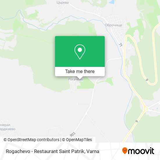 Rogachevo - Restaurant Saint Patrik map