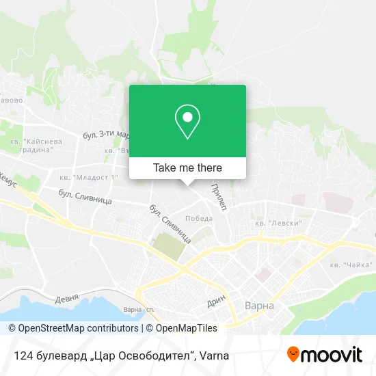 Карта 124 булевард „Цар Освободител“