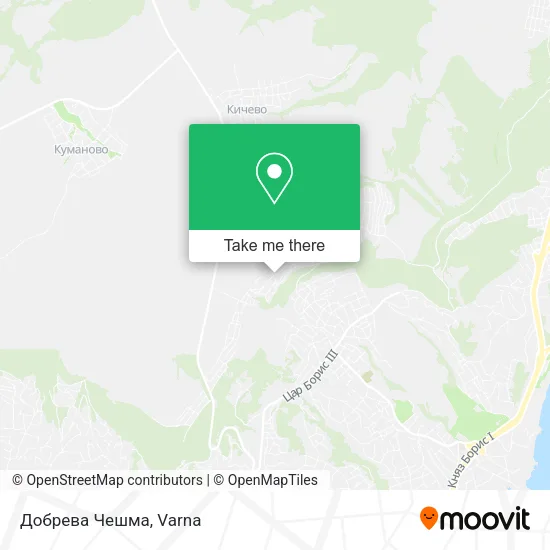 Карта Добрева Чешма