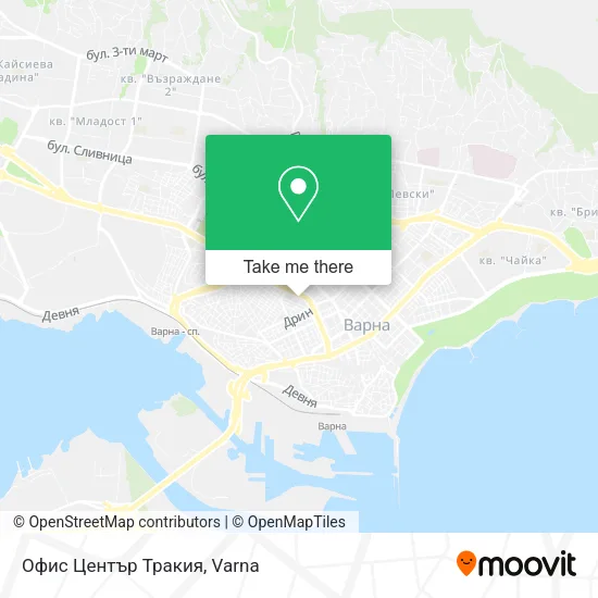 Карта Офис Център Тракия