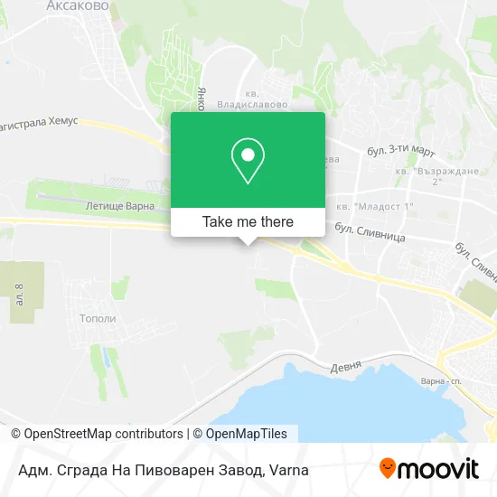 Карта Адм. Сграда На Пивоварен Завод