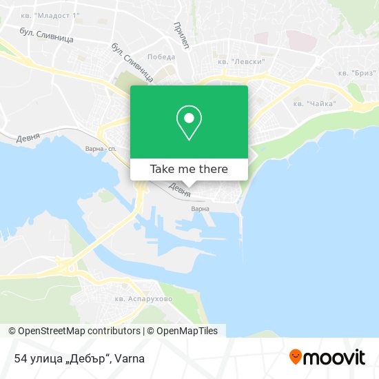54 улица „Дебър“ map