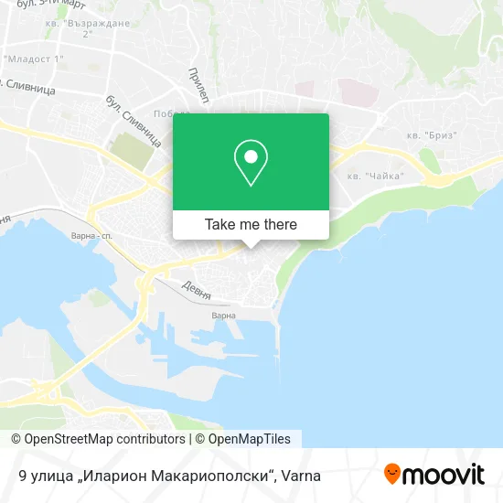 Карта 9 улица „Иларион Макариополски“