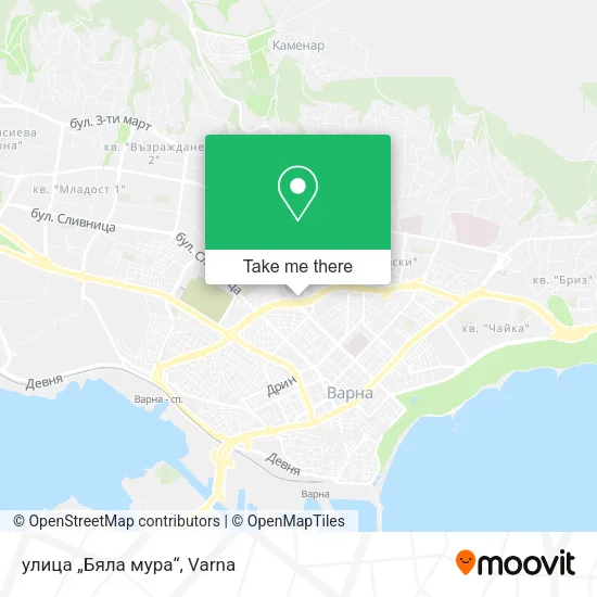 Карта улица „Бяла мура“