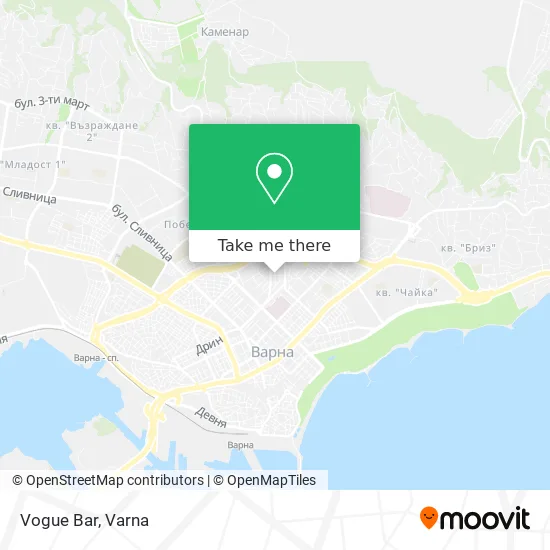 Карта Vogue Bar