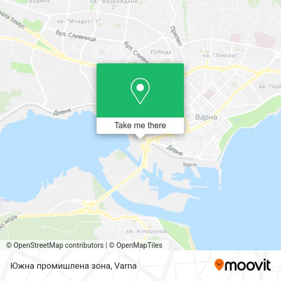 Карта Южна промишлена зона
