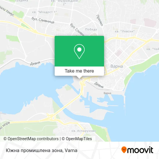 Карта Южна промишлена зона
