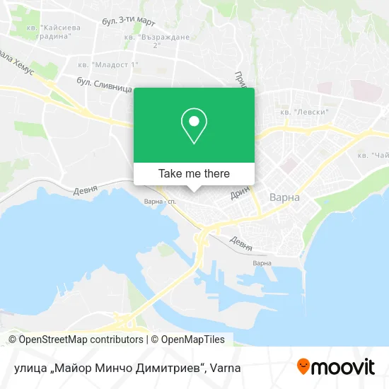 Карта улица „Майор Минчо Димитриев“