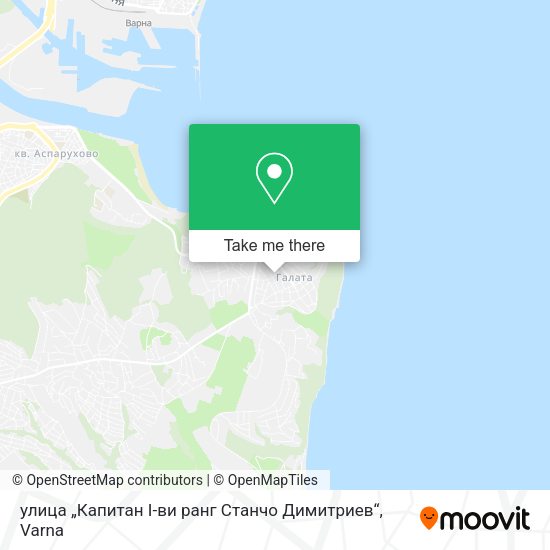 Карта улица „Капитан I-ви ранг Станчо Димитриев“