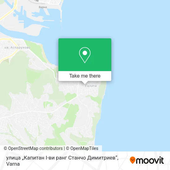 Карта улица „Капитан I-ви ранг Станчо Димитриев“