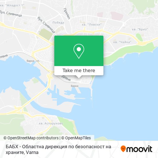 БАБХ - Областна дирекция по безопасност на храните map